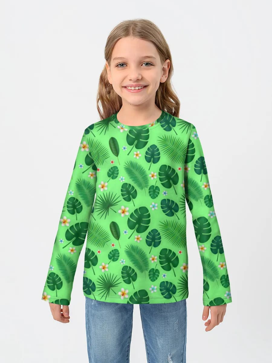 Children's cotton long sleeve shirt