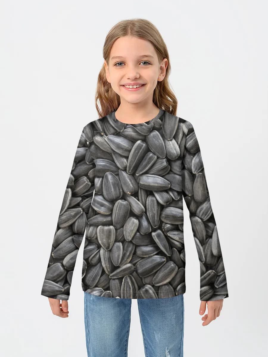 Children's cotton long sleeve shirt
