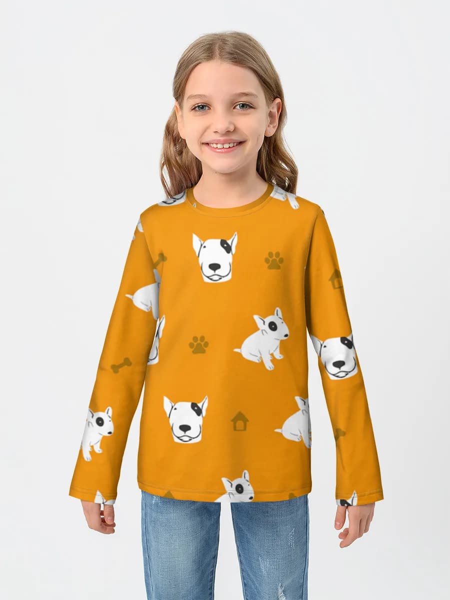Children's cotton long sleeve shirt