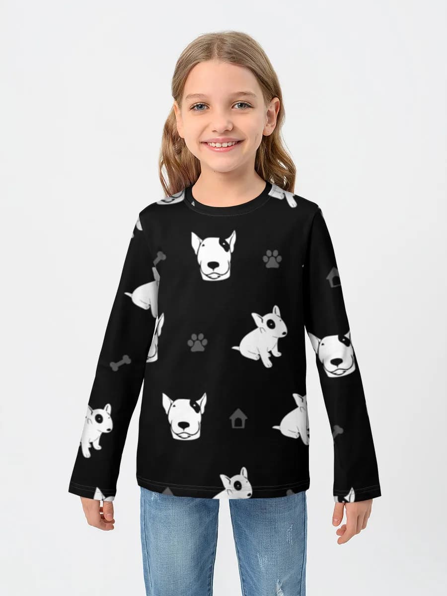 Children's cotton long sleeve shirt
