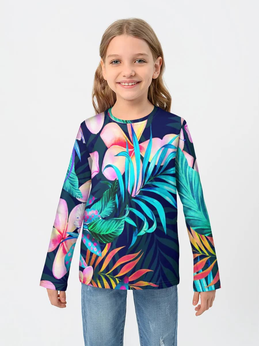 Children's cotton long sleeve shirt