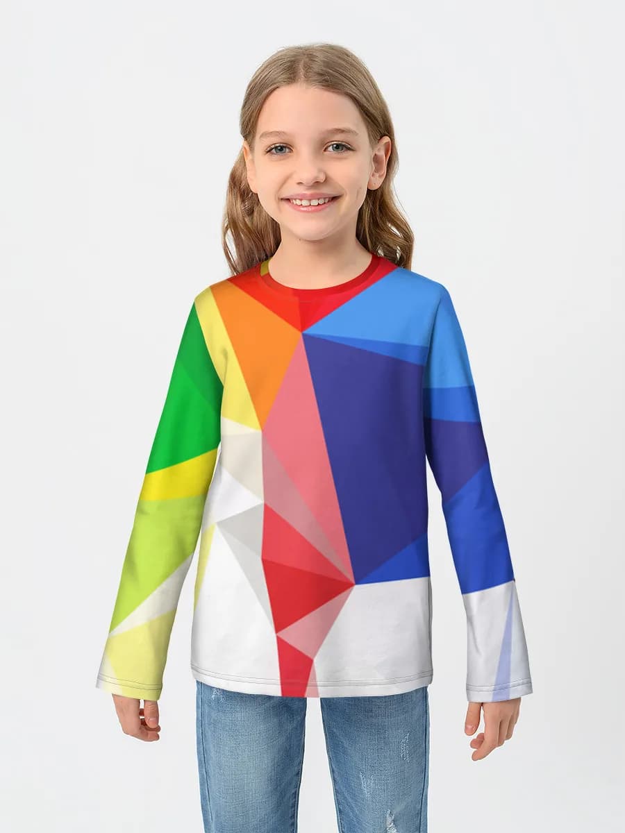 Rainbow Low Poly Geometry