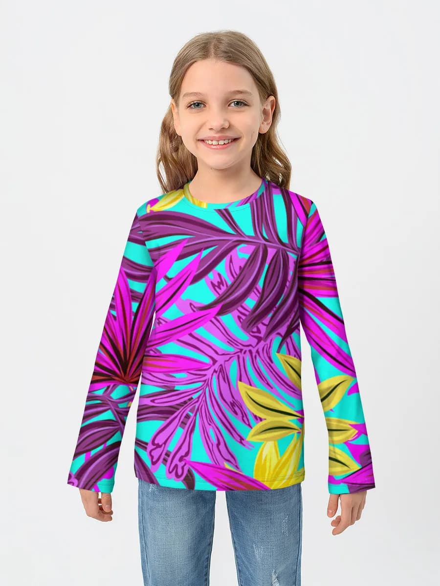 Children's cotton long sleeve shirt
