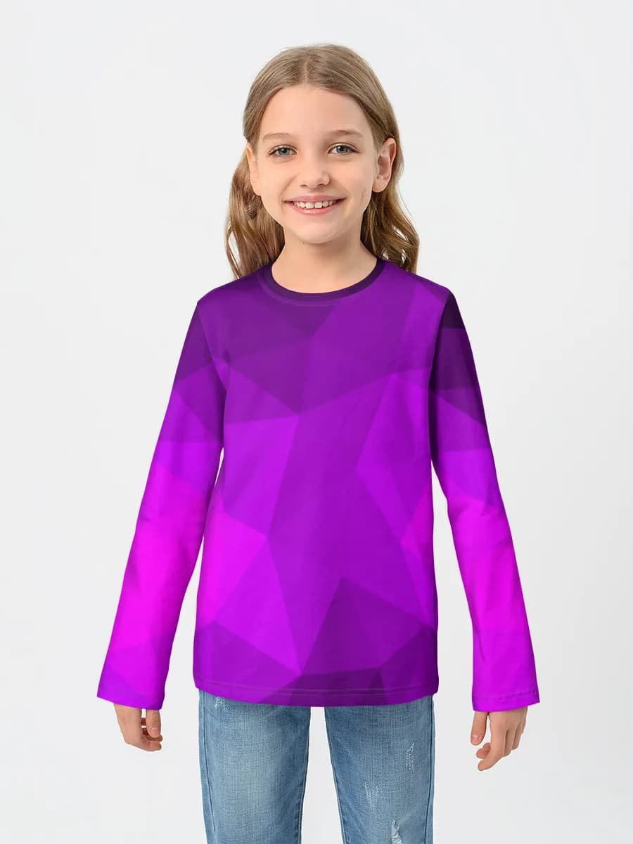 Children's cotton long sleeve shirt