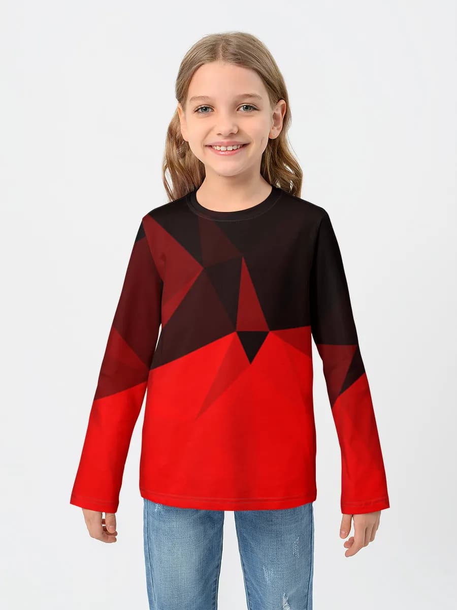 Children's cotton long sleeve shirt