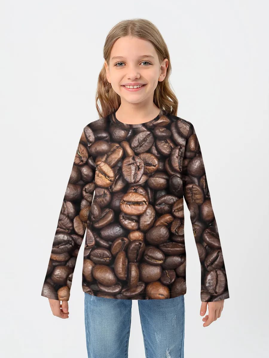 Children's cotton long sleeve shirt