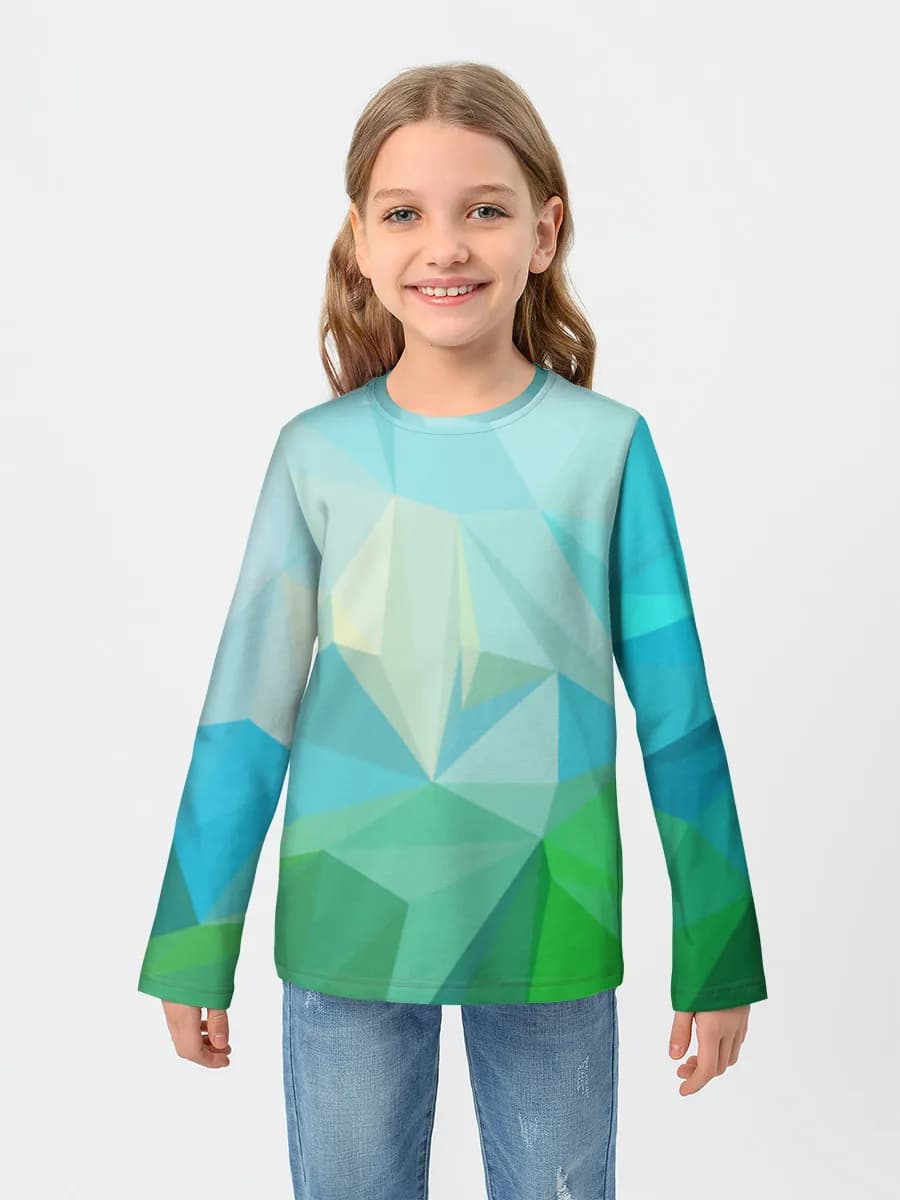 Children's cotton long sleeve shirt