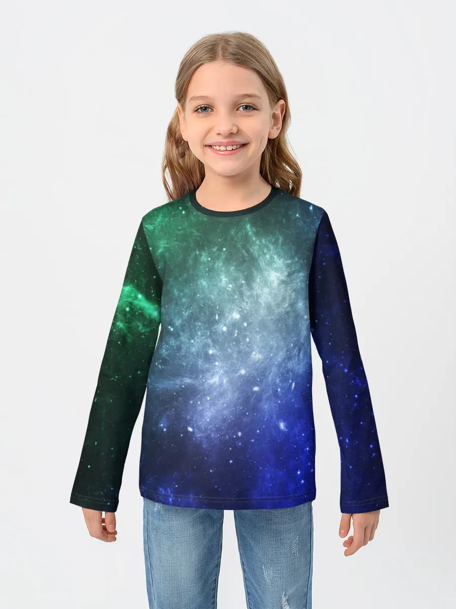 Blue Green Nebula Glow