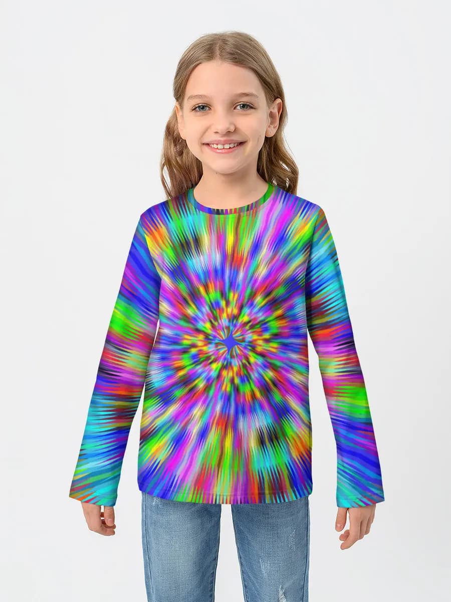 Children's cotton long sleeve shirt