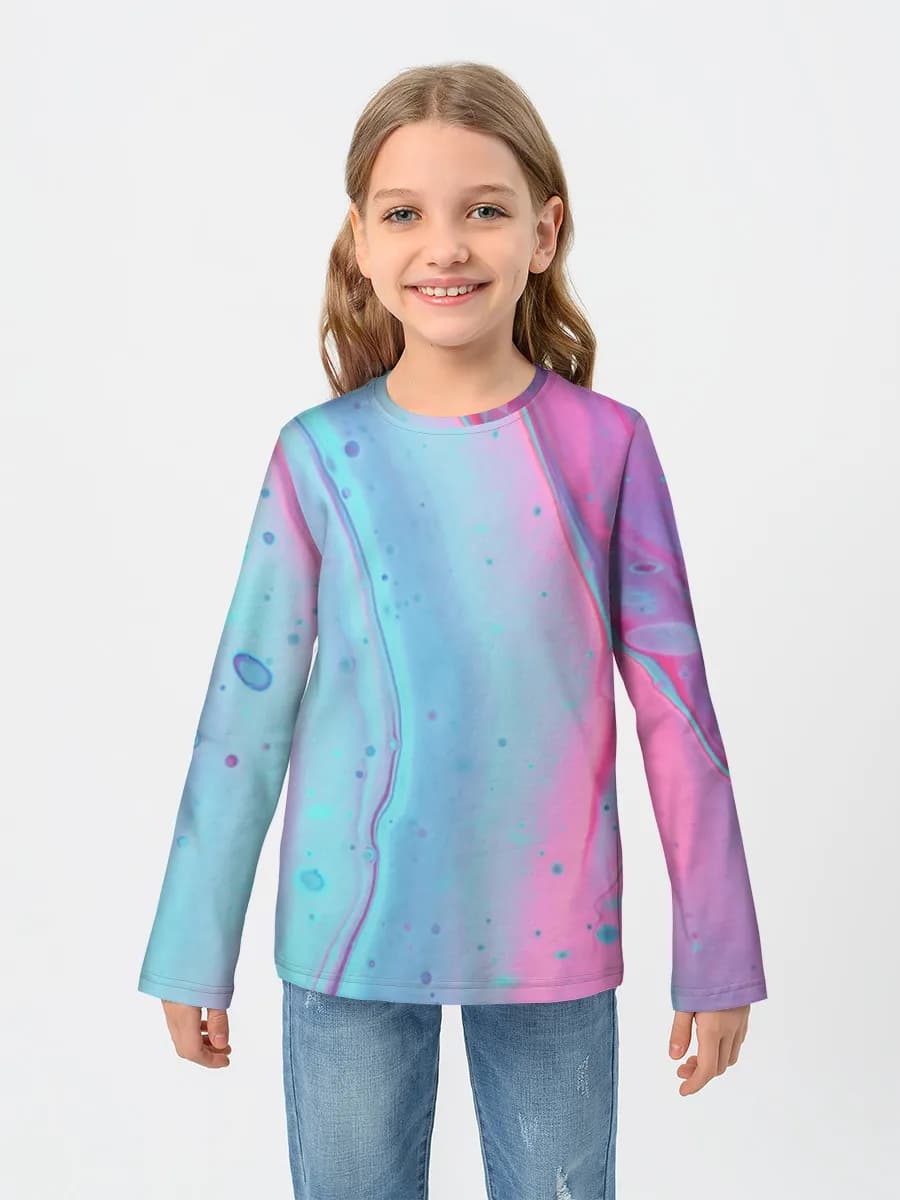 Children's cotton long sleeve shirt