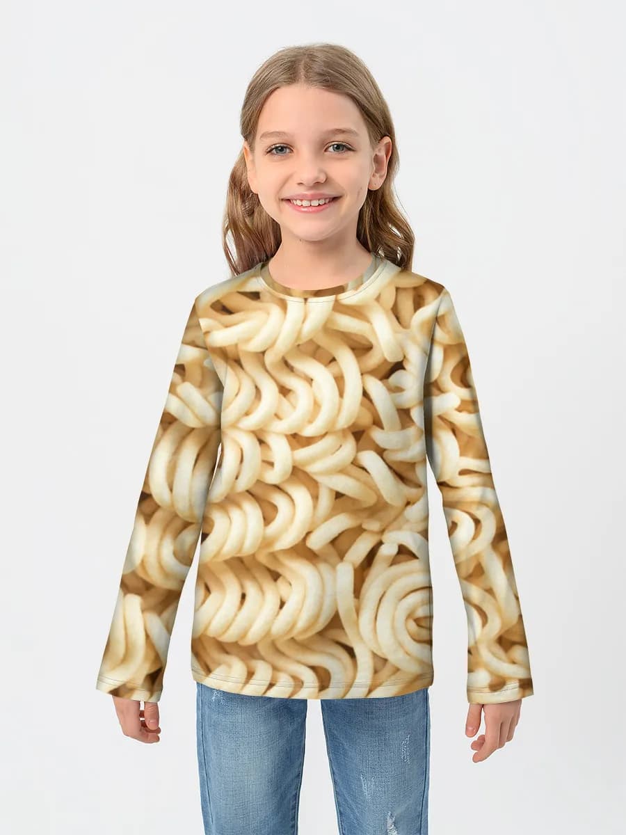 Children's cotton long sleeve shirt