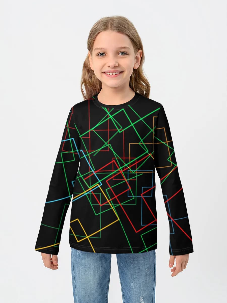 Neon Geometric Rectangles