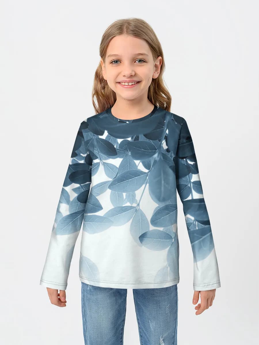Children's cotton long sleeve shirt