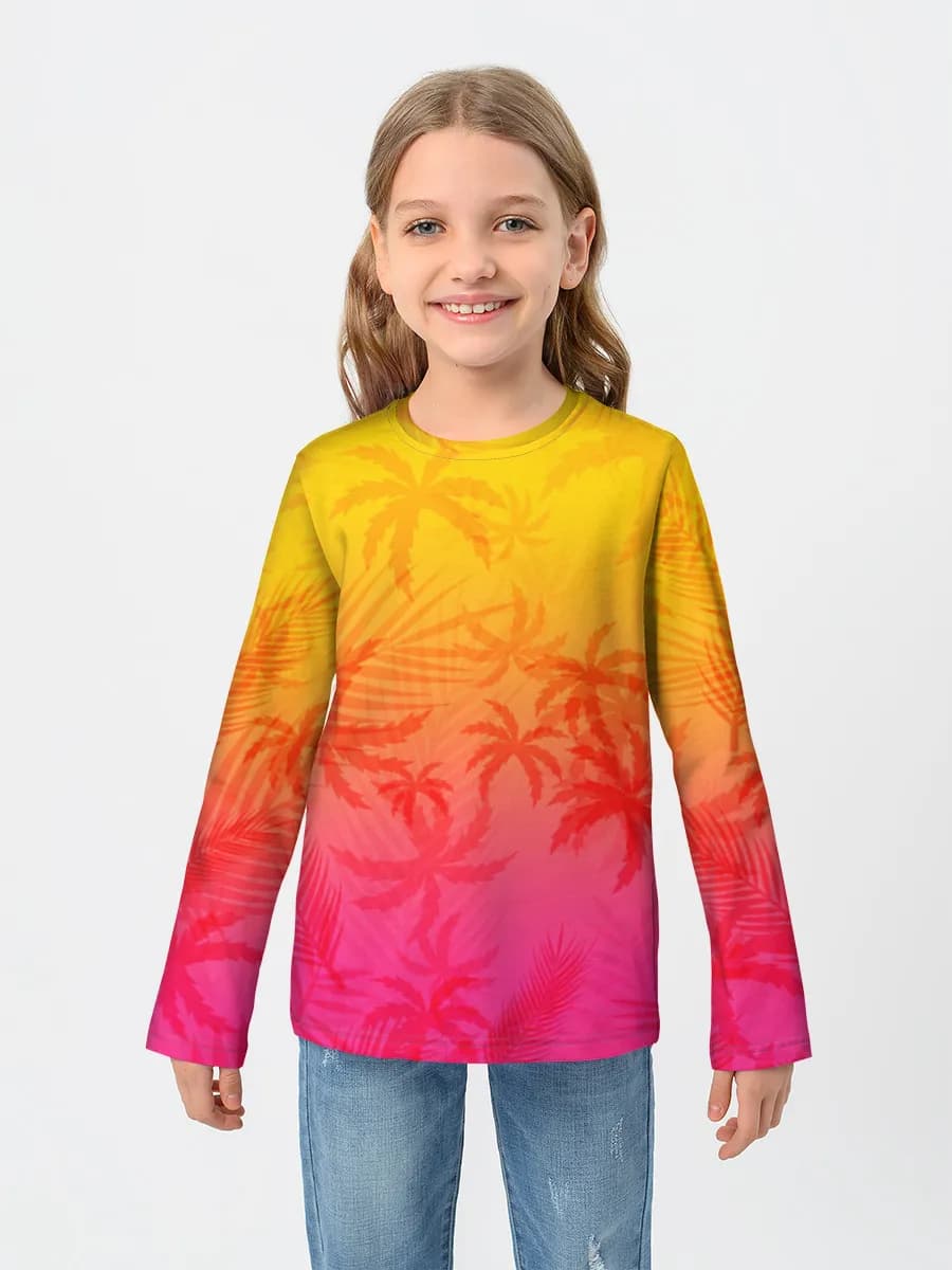 Children's cotton long sleeve shirt
