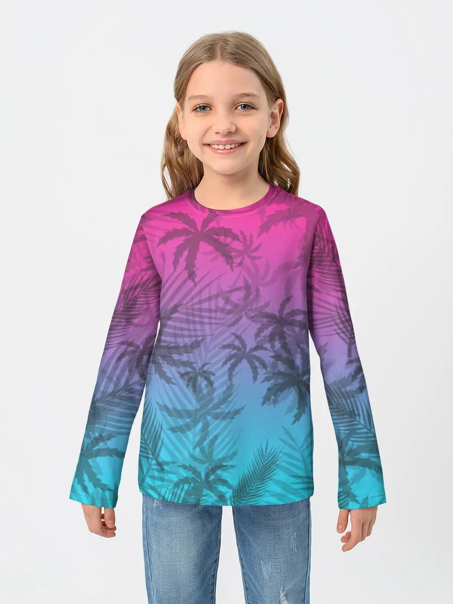 Children's cotton long sleeve shirt