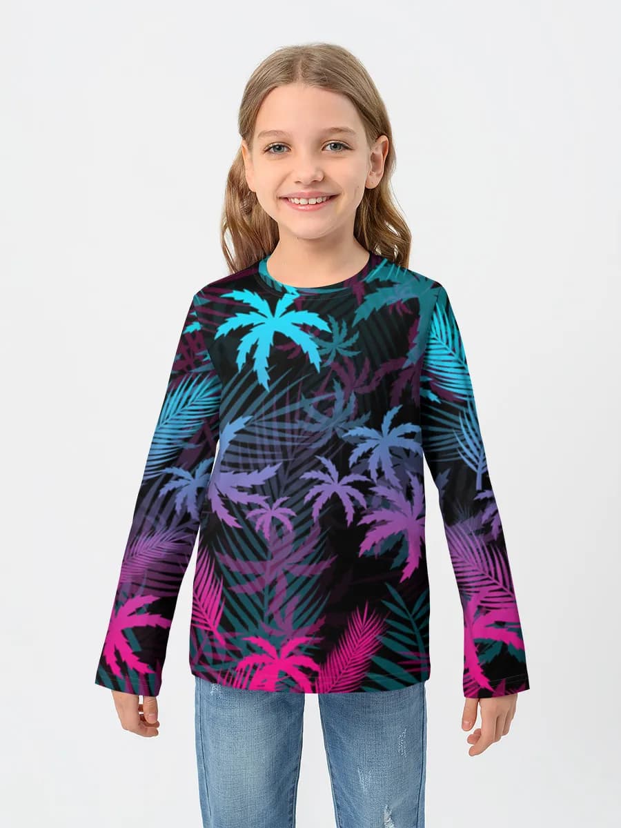 Children's cotton long sleeve shirt
