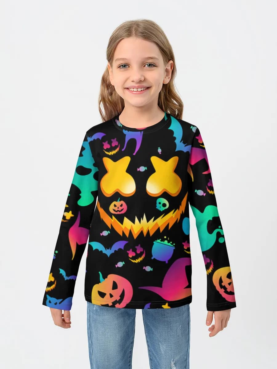 Children's cotton long sleeve shirt