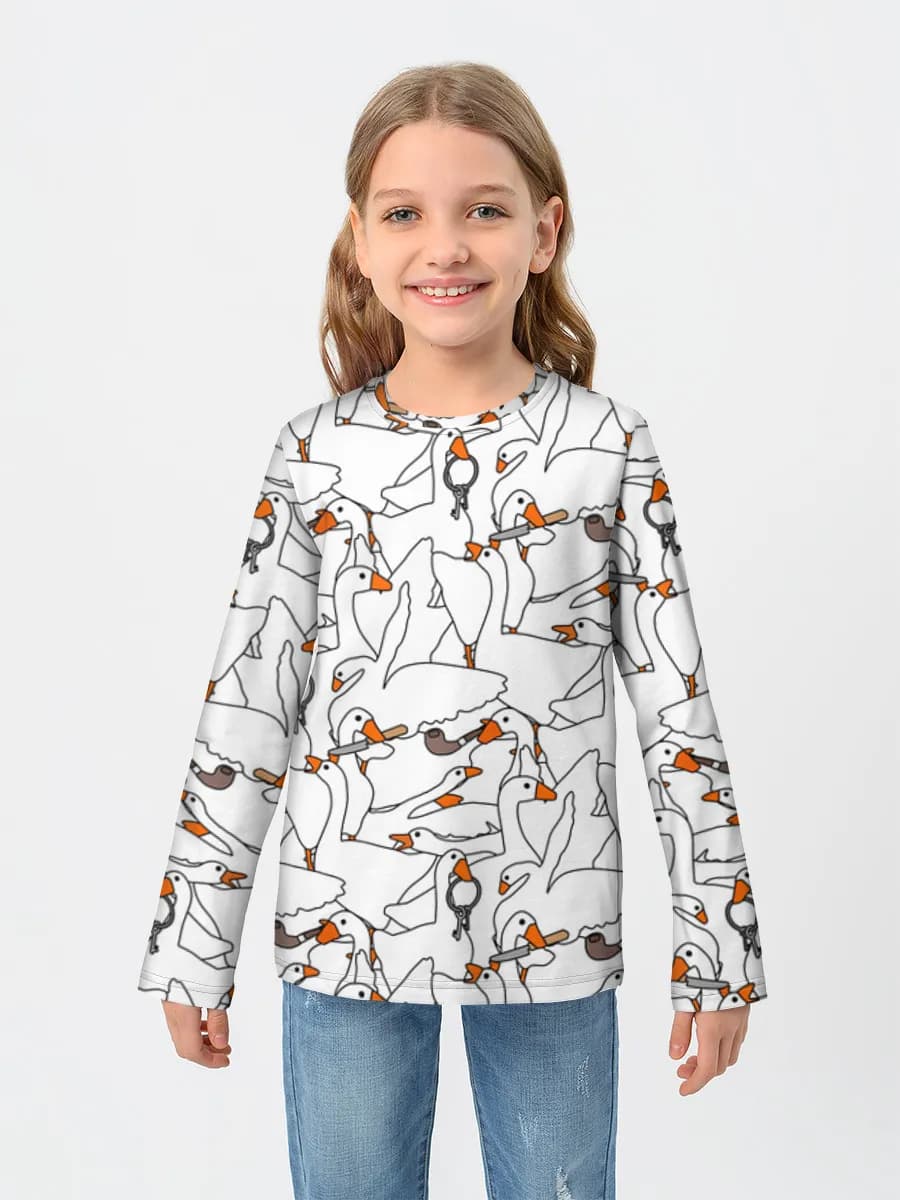 Children's cotton long sleeve shirt