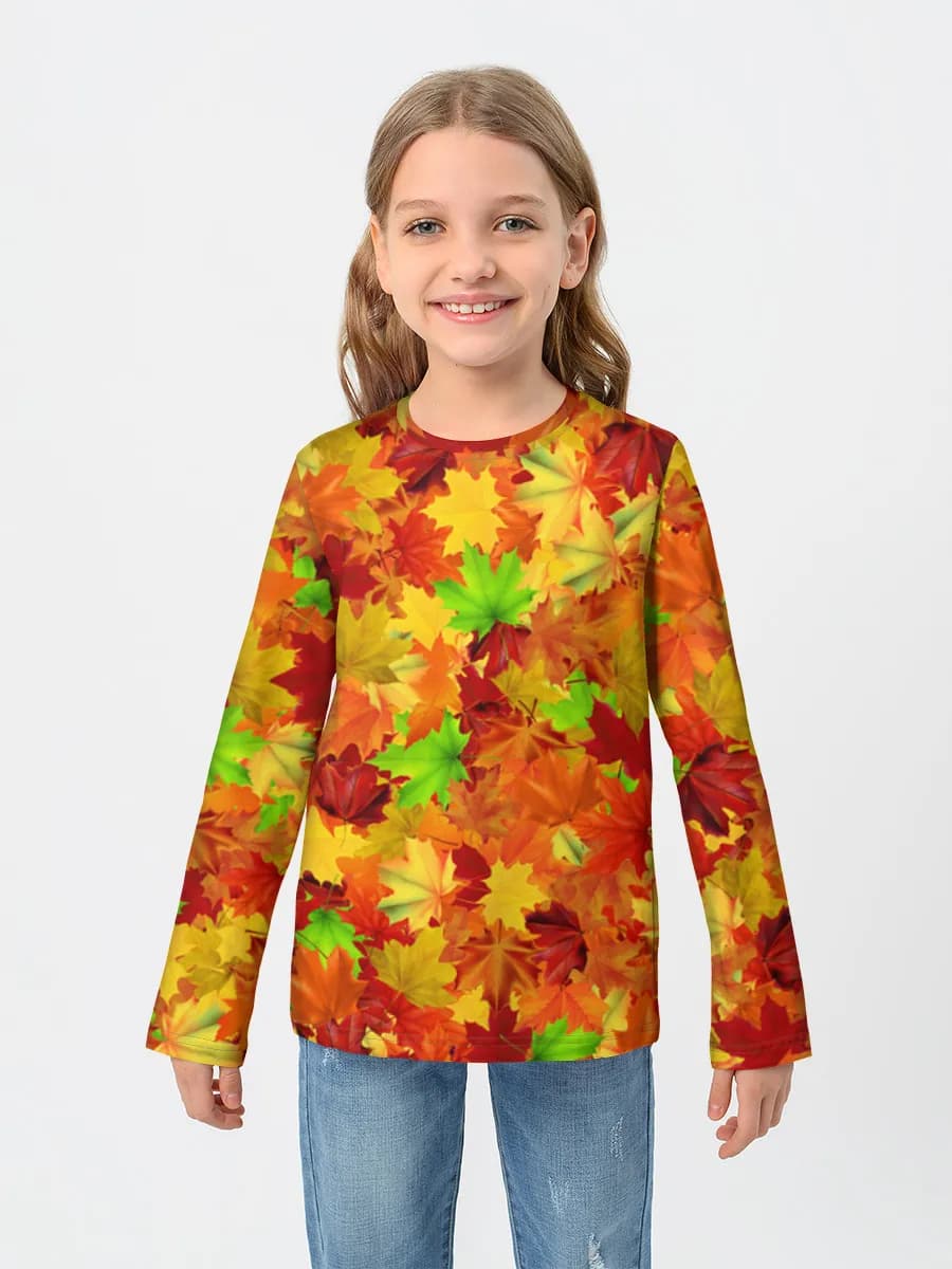Children's cotton long sleeve shirt