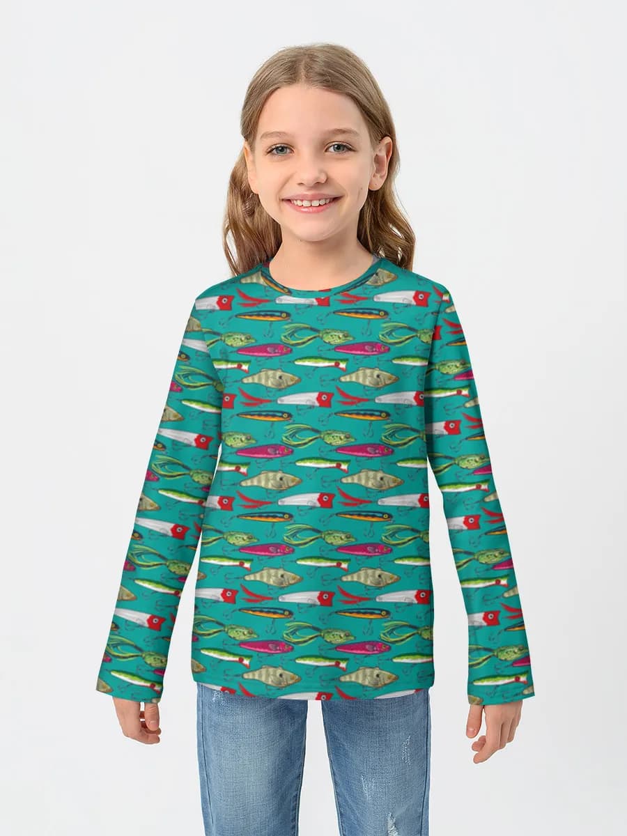 Children's cotton long sleeve shirt