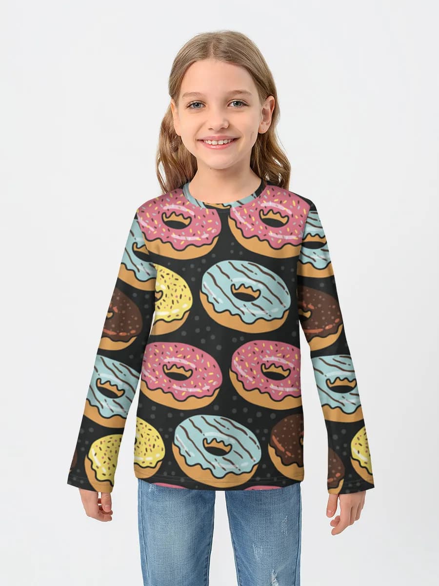 Children's cotton long sleeve shirt