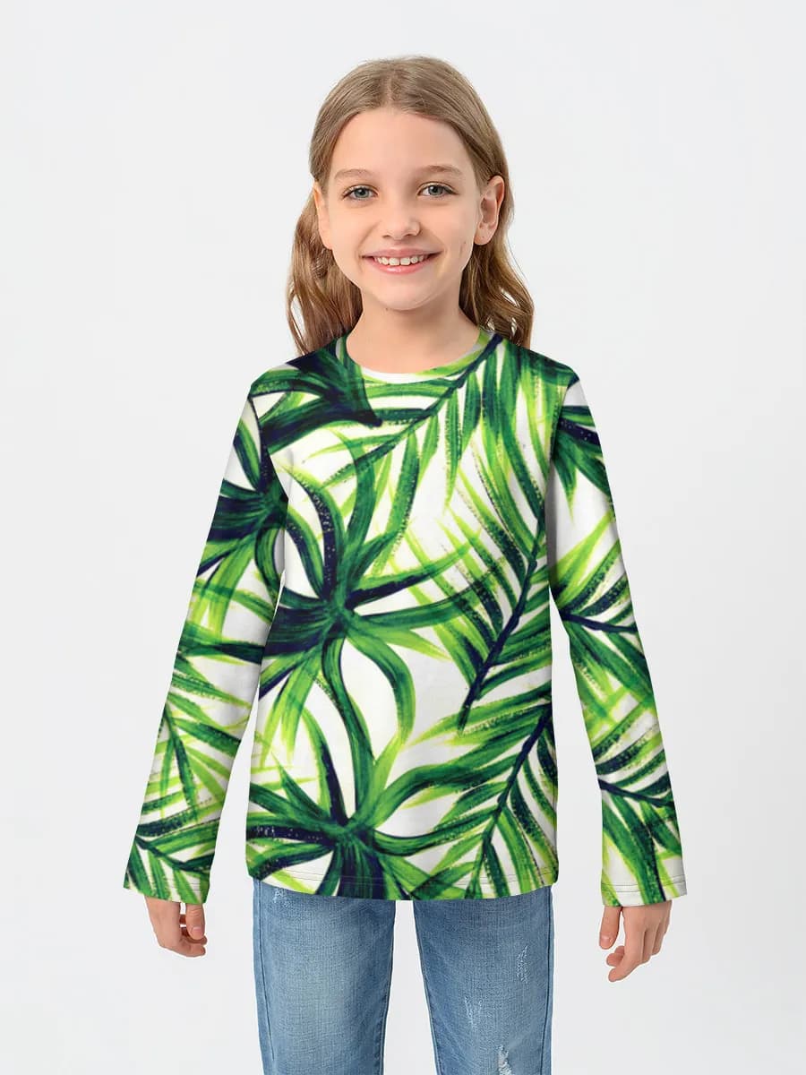 Children's cotton long sleeve shirt