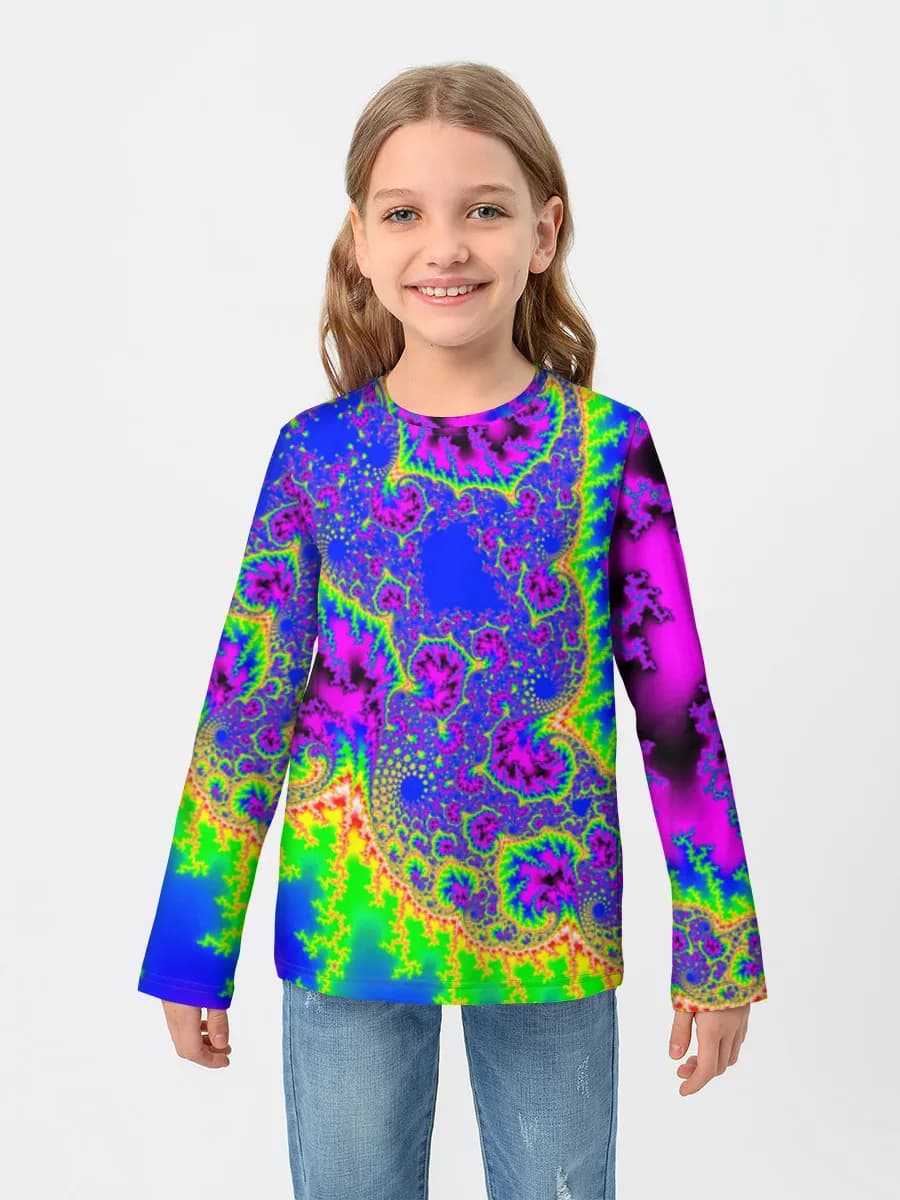 Children's cotton long sleeve shirt