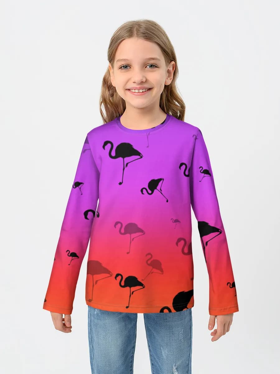 Children's cotton long sleeve shirt