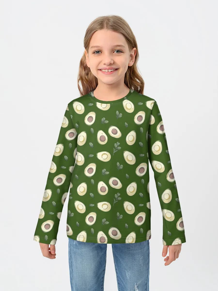 Children's cotton long sleeve shirt