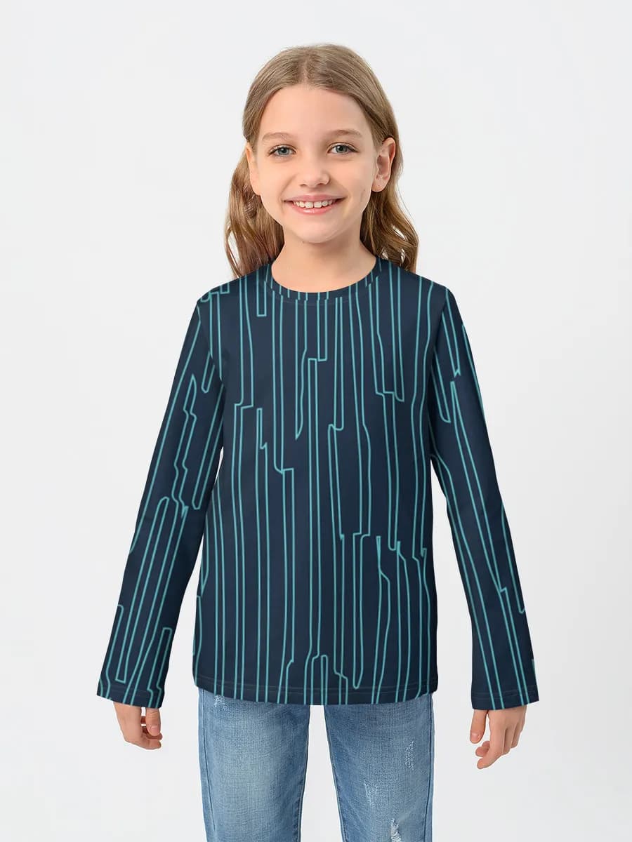 Children's cotton long sleeve shirt