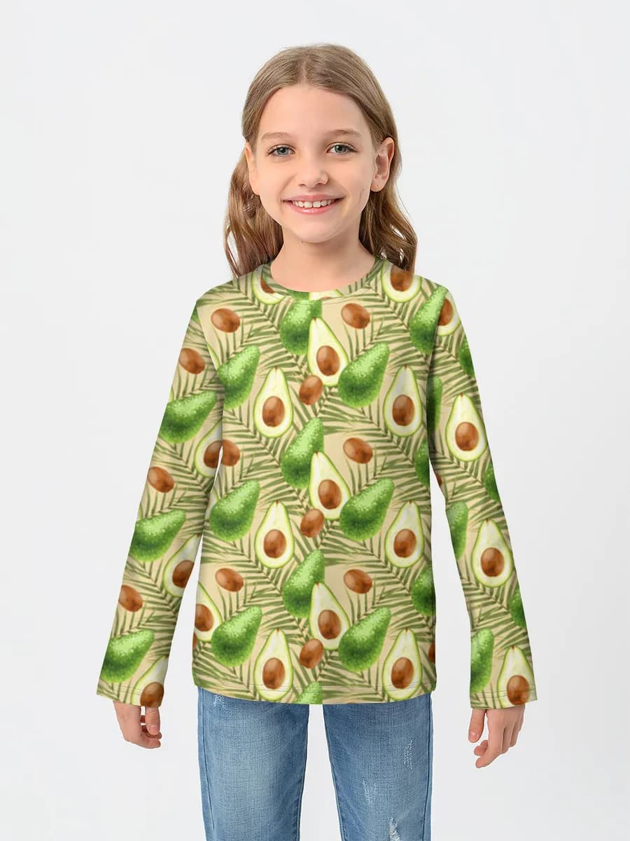 Children's cotton long sleeve shirt