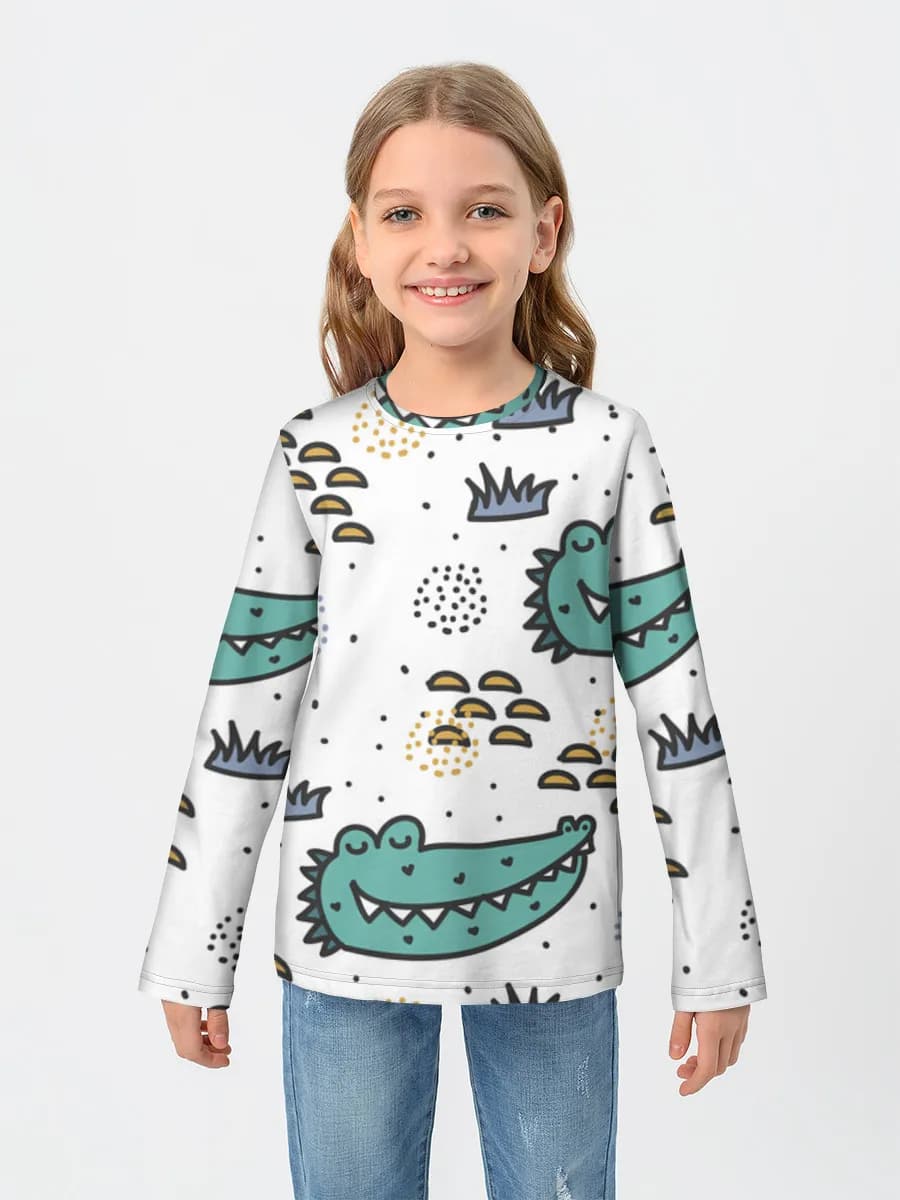 Children's cotton long sleeve shirt
