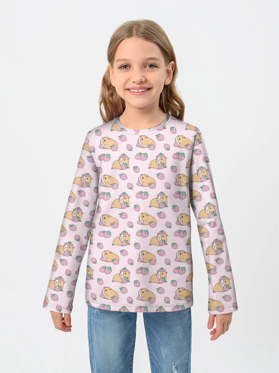 Children's cotton long sleeve shirt