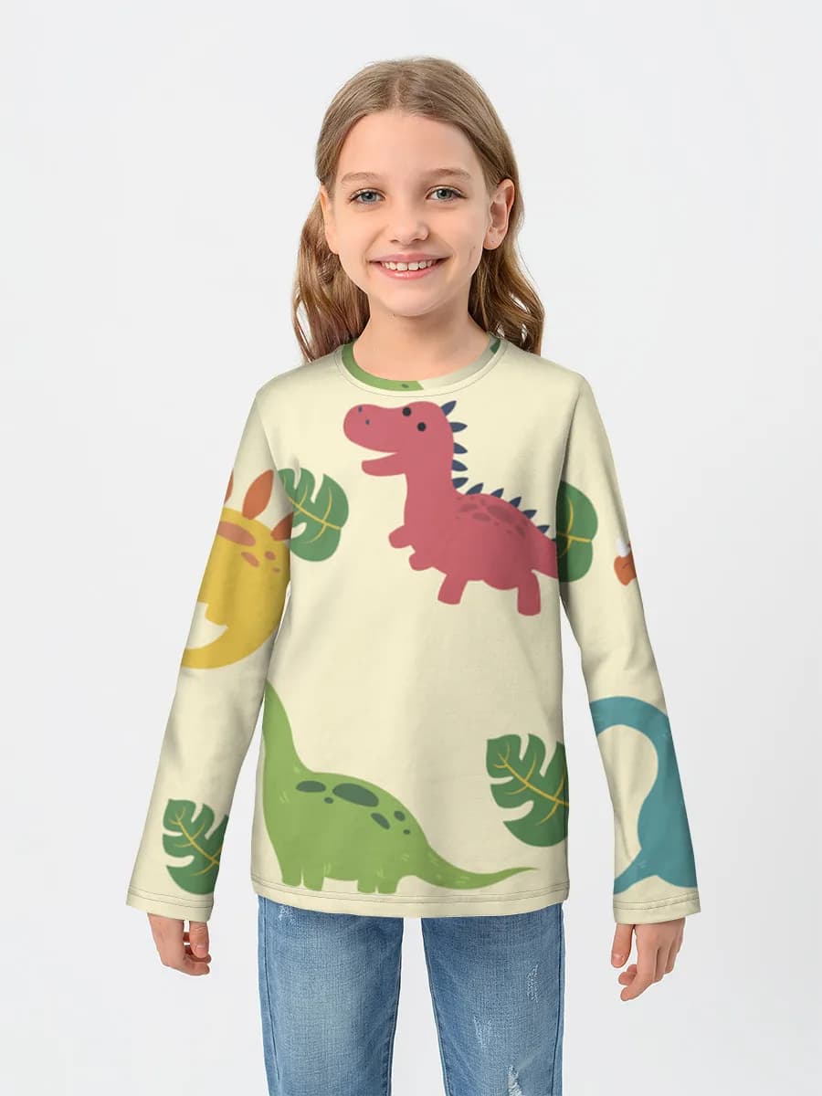 Children's cotton long sleeve shirt