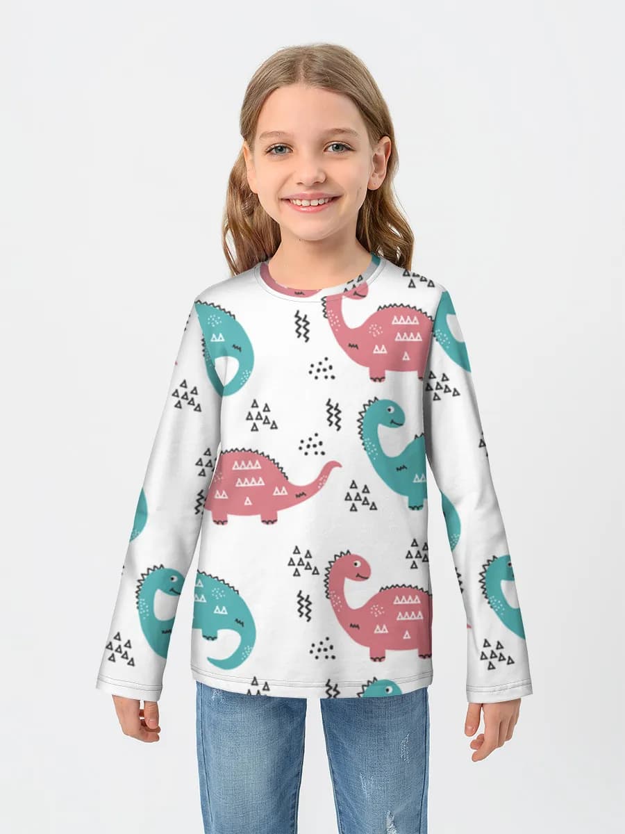 Children's cotton long sleeve shirt