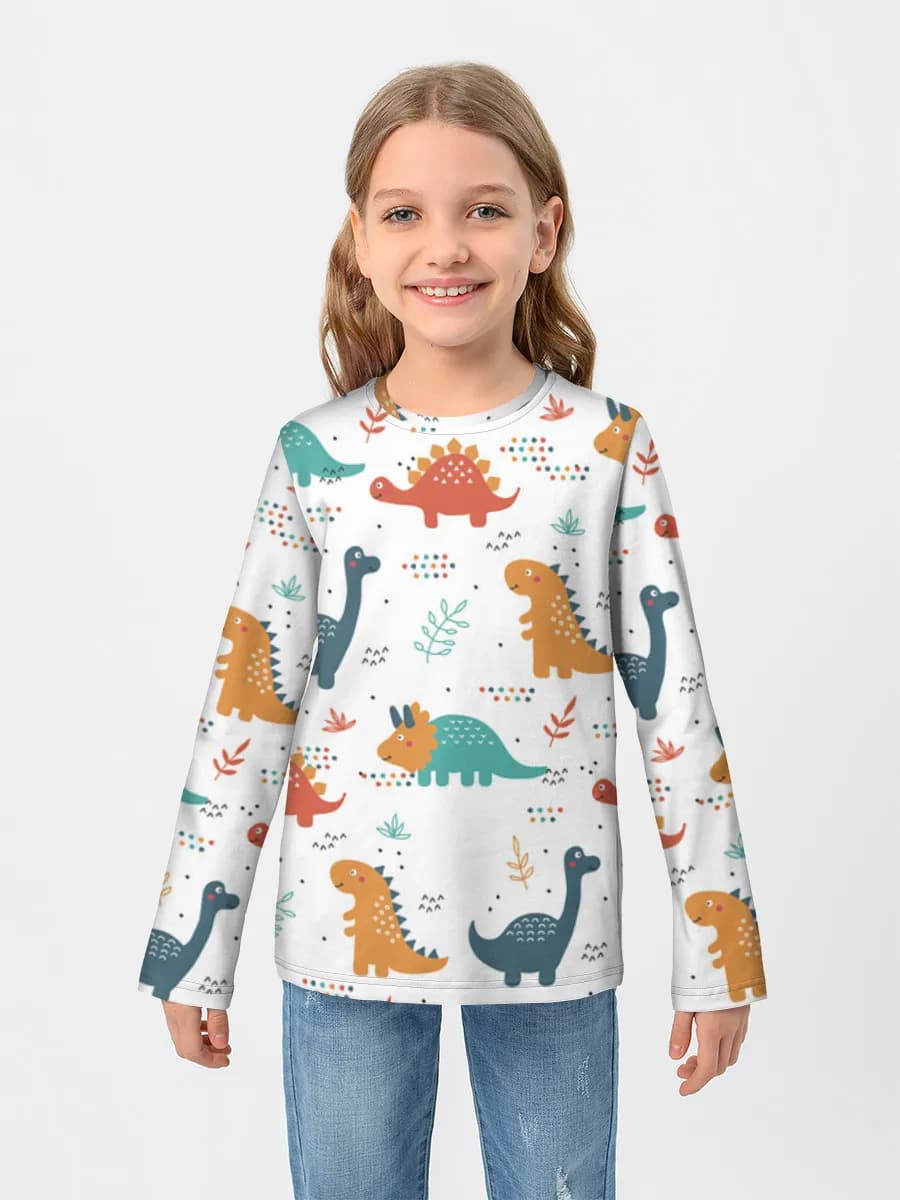 Children's cotton long sleeve shirt