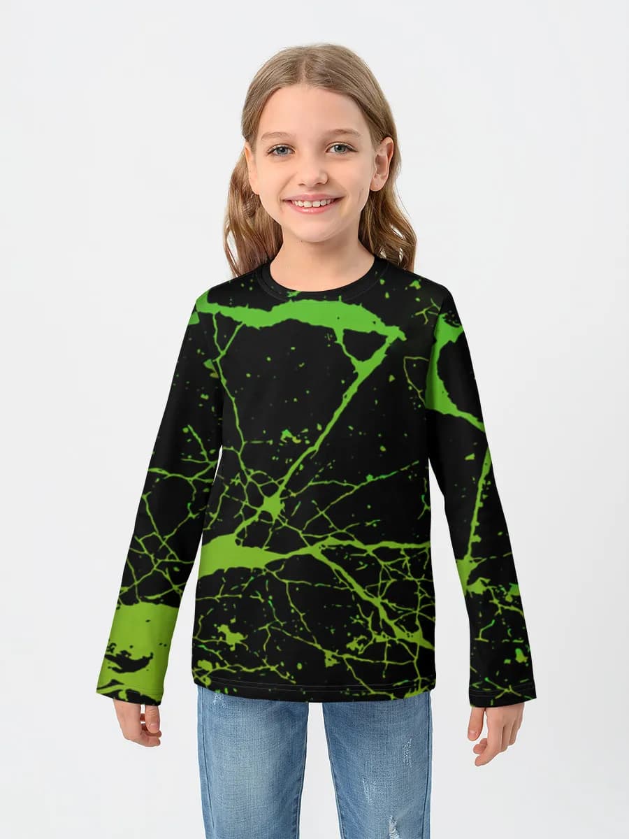 Children's cotton long sleeve shirt