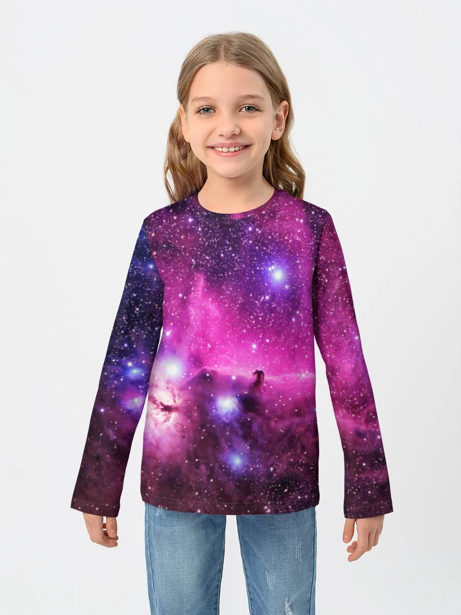 Purple Nebula Starfield