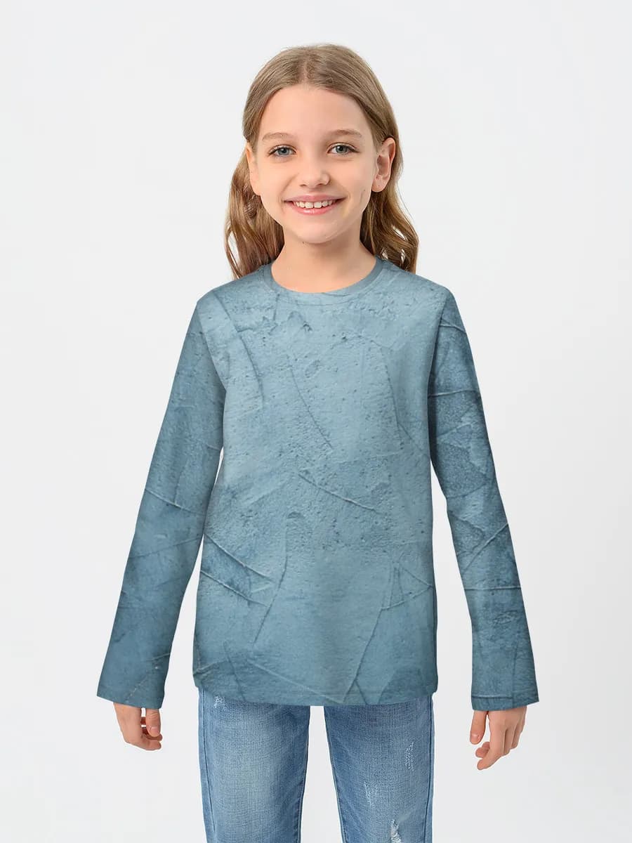 Children's cotton long sleeve shirt
