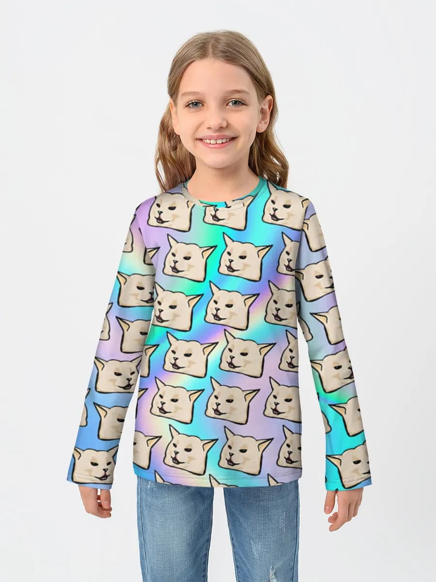 Children's cotton long sleeve shirt