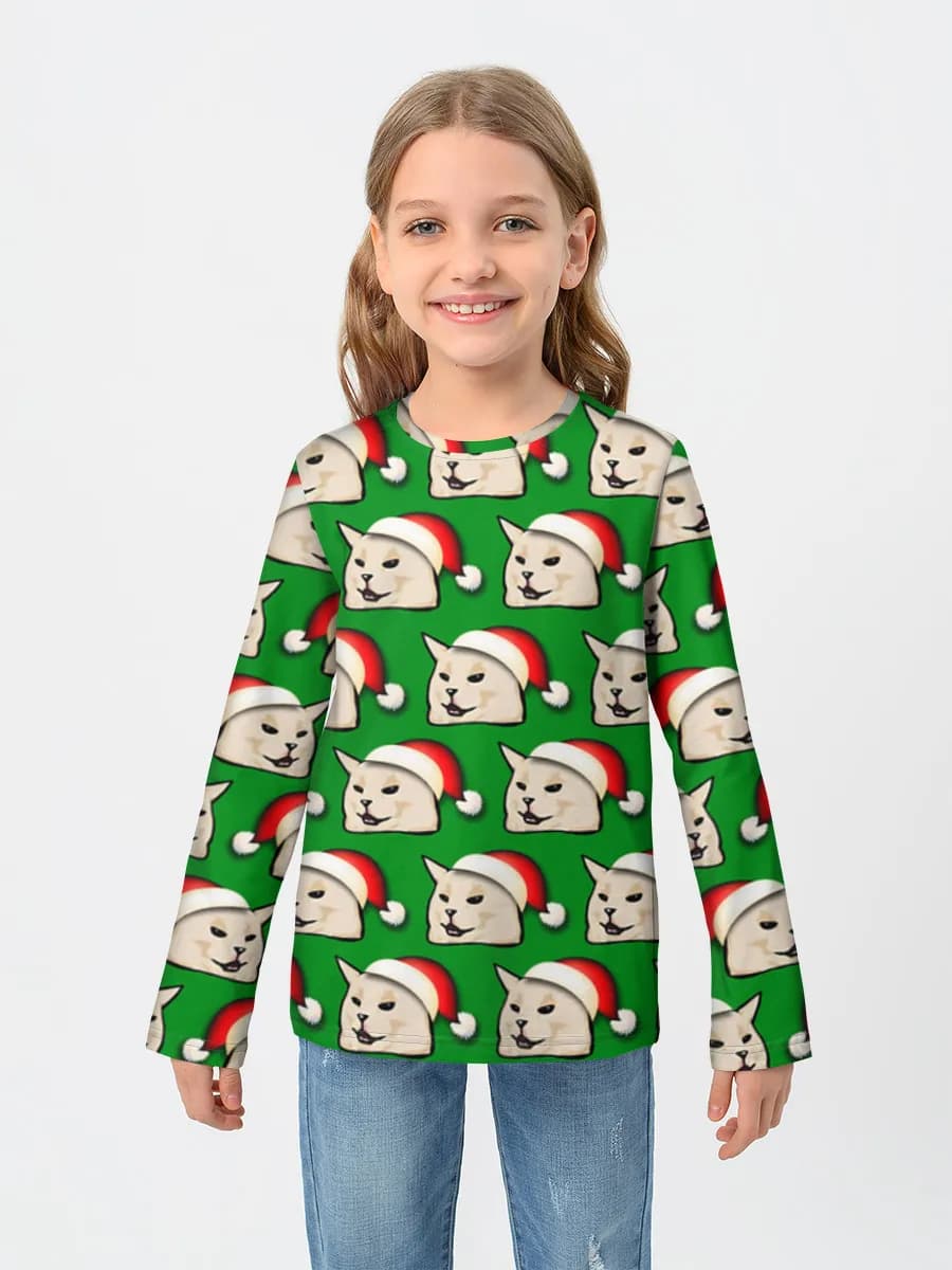 Children's cotton long sleeve shirt
