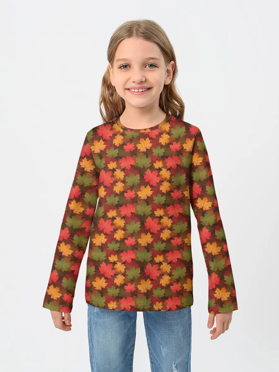Children's cotton long sleeve shirt