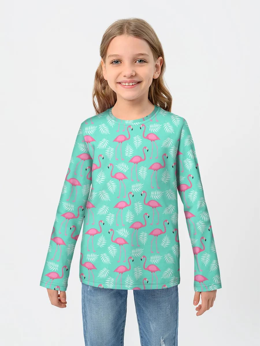 Children's cotton long sleeve shirt