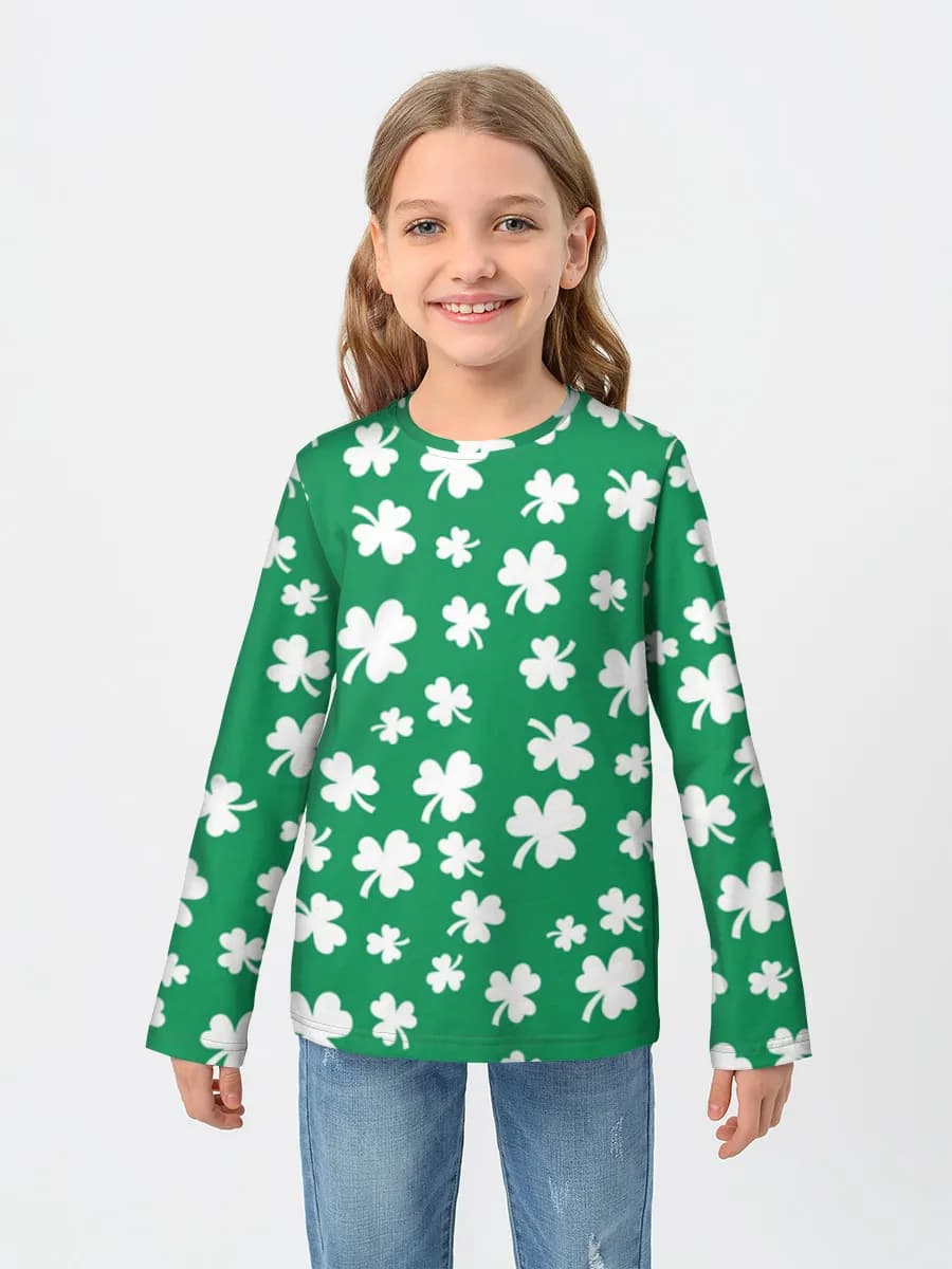 Children's cotton long sleeve shirt