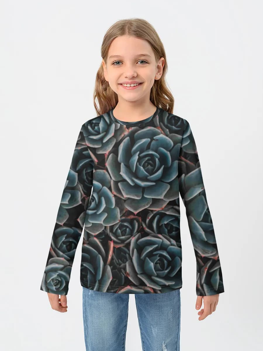 Children's cotton long sleeve shirt