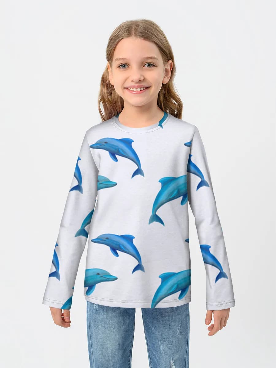 Children's cotton long sleeve shirt