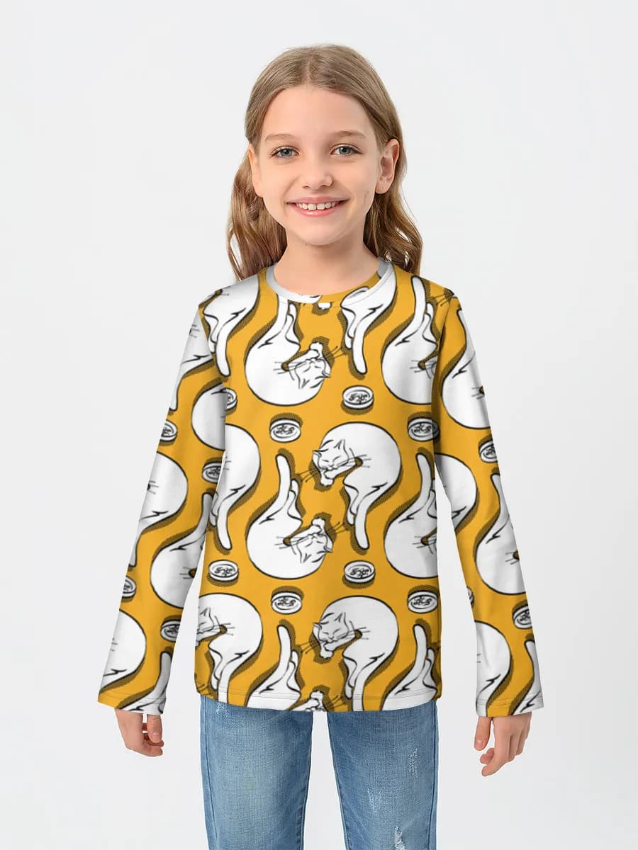 Children's cotton long sleeve shirt