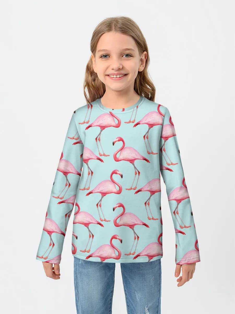 Children's cotton long sleeve shirt