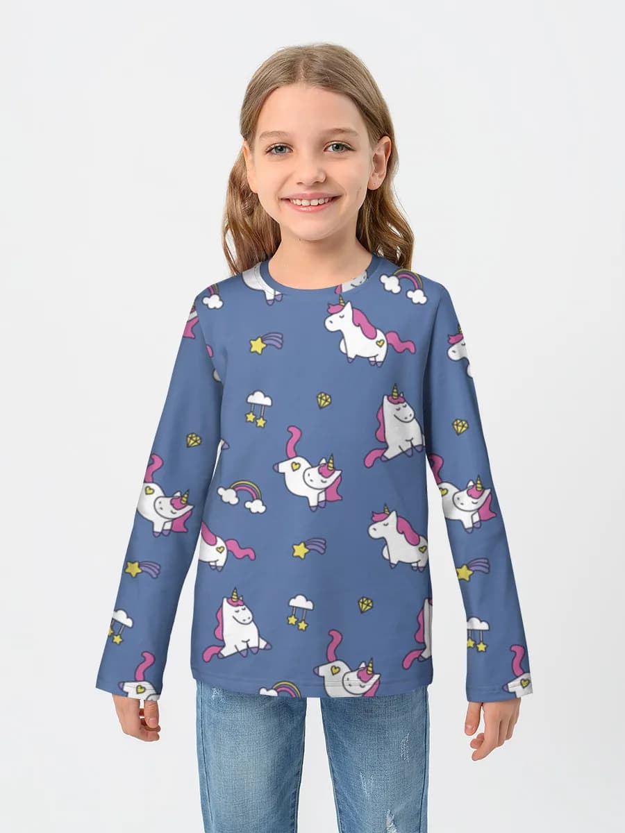 Children's cotton long sleeve shirt