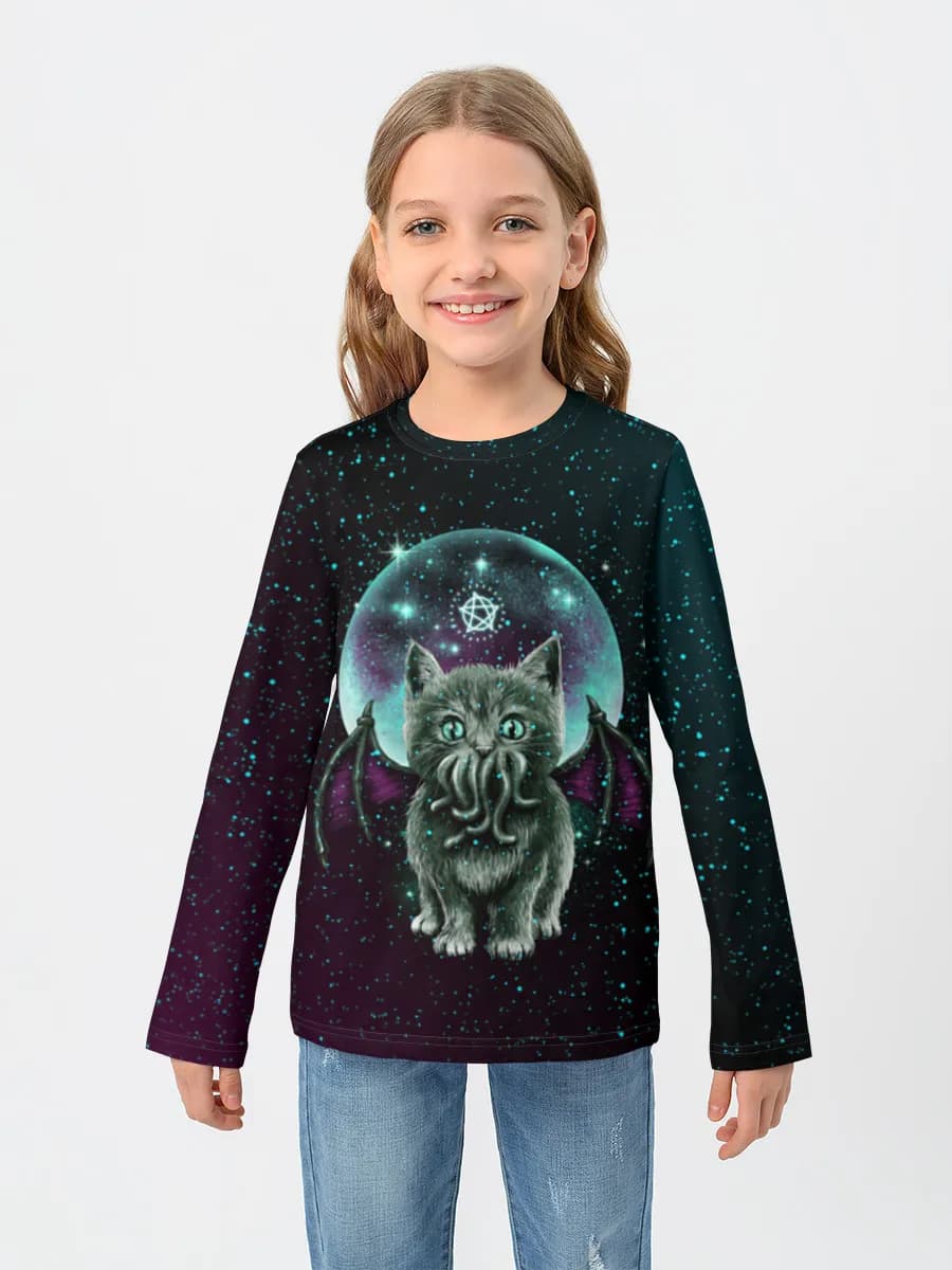 Children's cotton long sleeve shirt